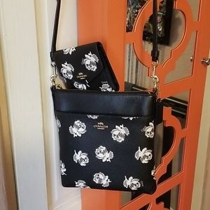 Matching Coach crossbody purse and wallet